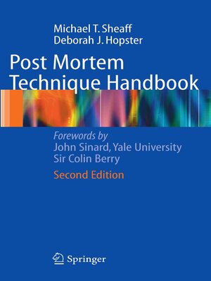 cover image of Post Mortem Technique Handbook